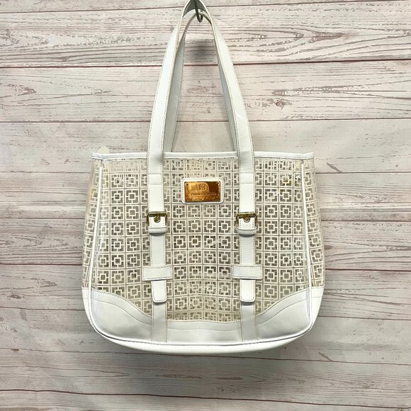 Trina Turk Clear Vinyl Tote Bag - Picture 1 of 11
